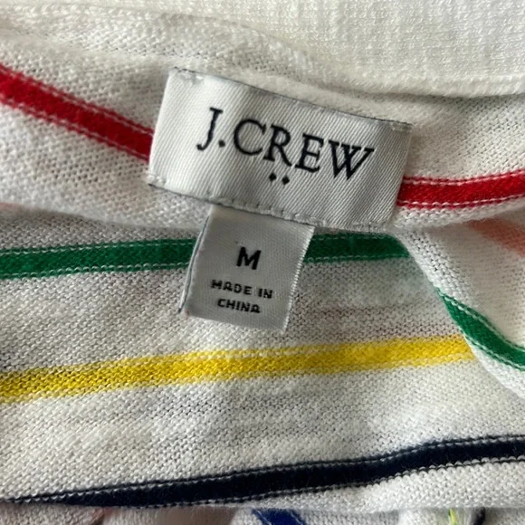 ✨SOLD✨J Crew Factory Rainbow Striped Open Front - Picture 4 of 6
